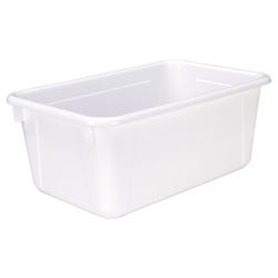 School Smart Storage Bin, 7-7/8 x 12-1/4 x 5-3/8 Inches, White 081949