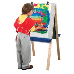 Childcraft Basic Double Adjustable Easel, Dry Erase Panels, 24 x 23-5/8 x 44-3/4 Inches, Item Number 1352445