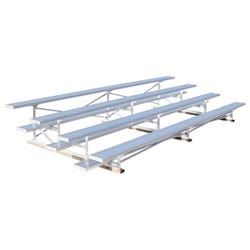 Ultra Site Low Rise Bleacher, 24 Capacity, Aluminum Frame 1372804