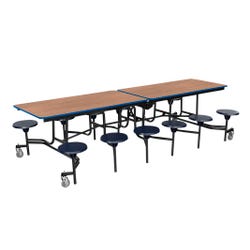 Image for Classroom Select Mobile Table, 12 Stools, Rectangle from School Specialty