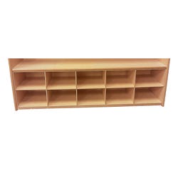 Childcraft ABC Furnishings 10-Cubby Shelf Insert, 9 Pieces, Item Number 1434977
