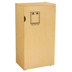 Image for Childcraft ABC Furnishings Play Kitchen Refrigerator, Wooden, 19 x 13 x 36-1/2 Inches from School Specialty