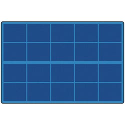 Childcraft ABC Furnishings Ten Frame Carpet, 6 x 9 Feet, Rectangle 1531024