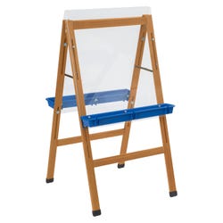 Childcraft Outdoor Easel, 2 Blue Paint Trays, 24 x 26-5/8 x 44-1/2 Inches, Item Number 2004412