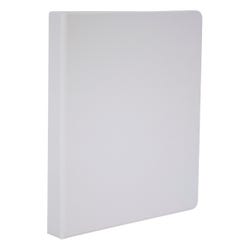 School Smart D Ring Binder, Polypropylene, 1-1/2 Inches, White 2006454