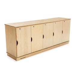 Childcraft 5-Section Stacking and Locking Storage Locker, 59-1/2 x 14-1/2 x 24 Inches 204154