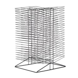 Sax All-Steel Double Sided Wire Drying Rack, 50 Shelves, 17-1/2 x 20 x 30-3/4 Inches, Black 216782