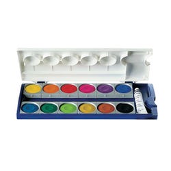 Pelikan Non-Toxic Professional Quality Watercolor Paint Set, 12 Assorted Opaque Colors, Item Number 244620