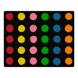 Childcraft Chalk Spots Seating Carpet, Rectangle 4000112
