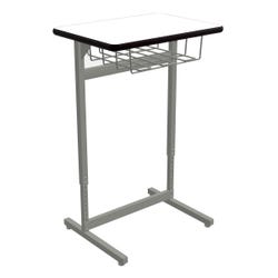 Classroom Select Advocate Pedestal Leg Standing Height Single Student Desk 4000293