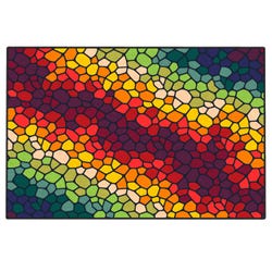 Classroom Select Rainbow Brick Accent Rug 4001968