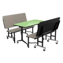 Classroom Select SimpleStore Booth Set, One Table and Two Benches 4001729