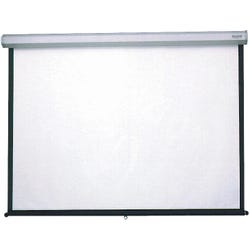 Da-Lite Model C Extra Large Wall Projection Screen, 96 x 96 Inches, Matte White Screen, Steel White Frame, Item Number 601099
